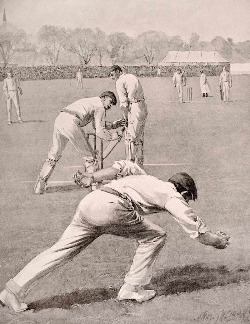 A portrait of one of Len Braund's outstanding catches.